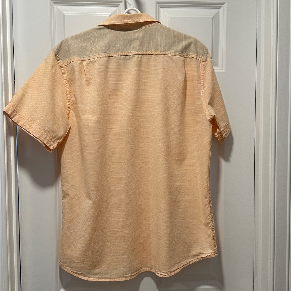 IZOD Saltwater short sleeve in peach color -  Button-Up Shirt - Men - Picture 4 of 4